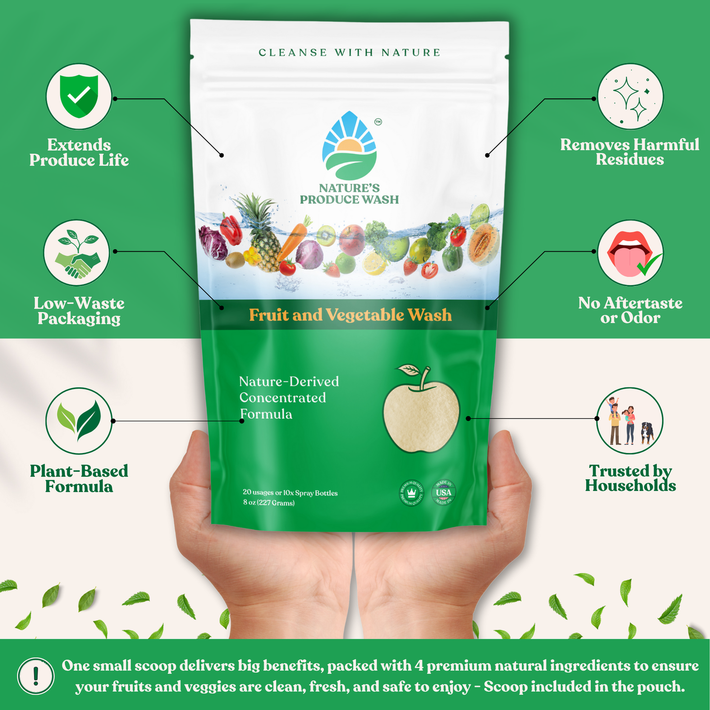 Nature's Produce Wash - Fruit and Vegetable Wash