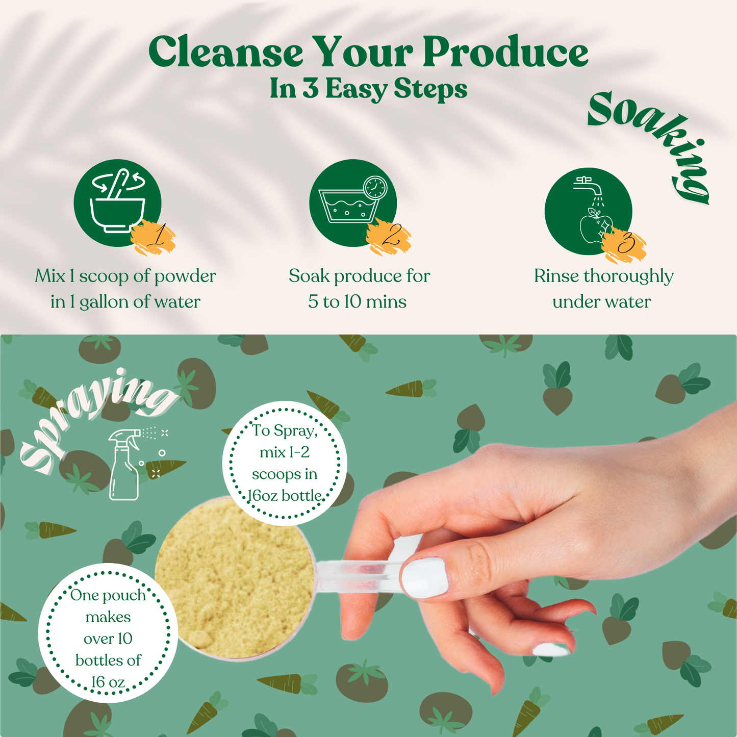 Nature's Produce Wash - Fruit and Vegetable Wash